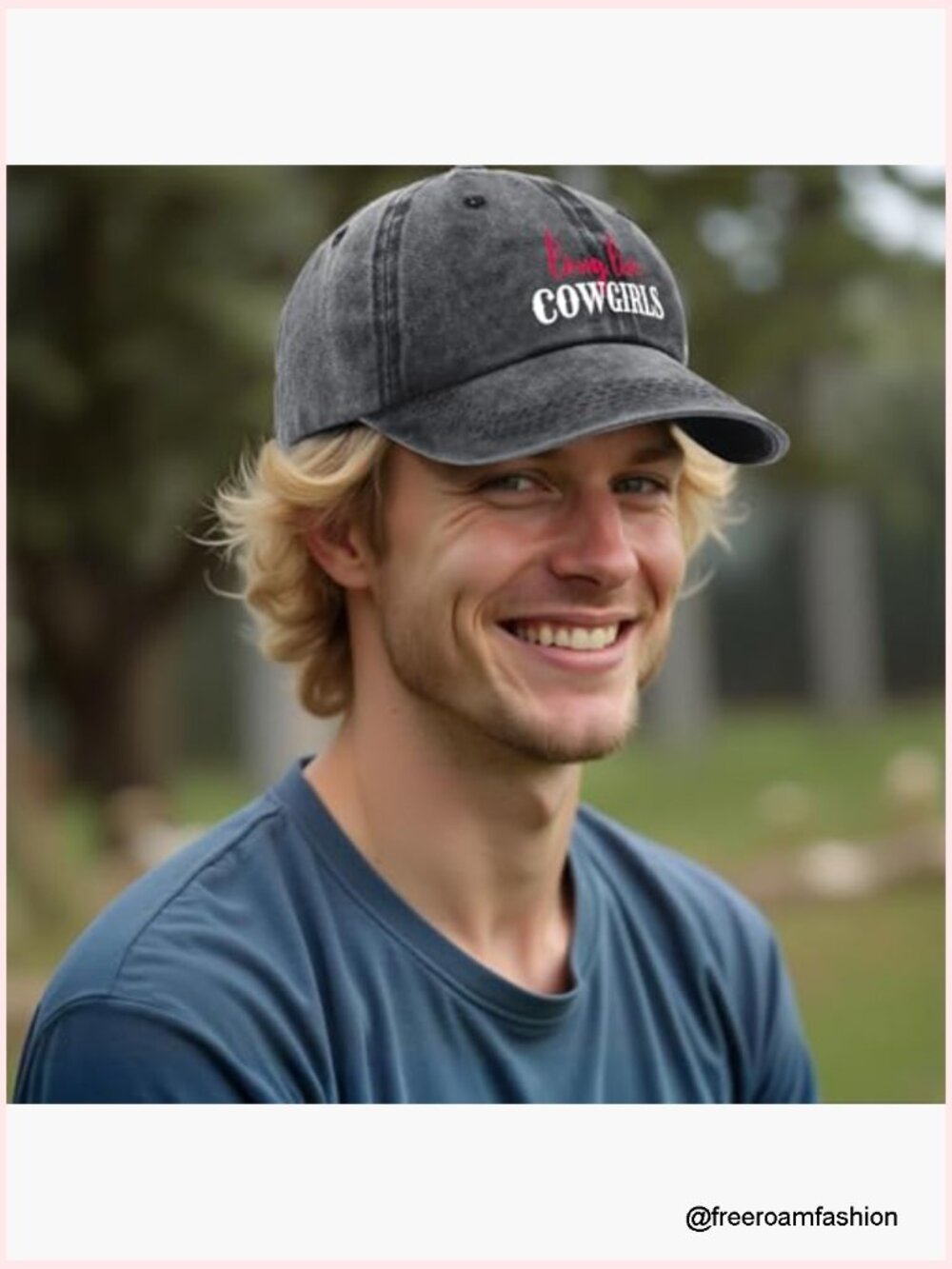 Long Live Cowgirls Humor Baseball Cap Adjustable Cotton - Picture 5 of 5